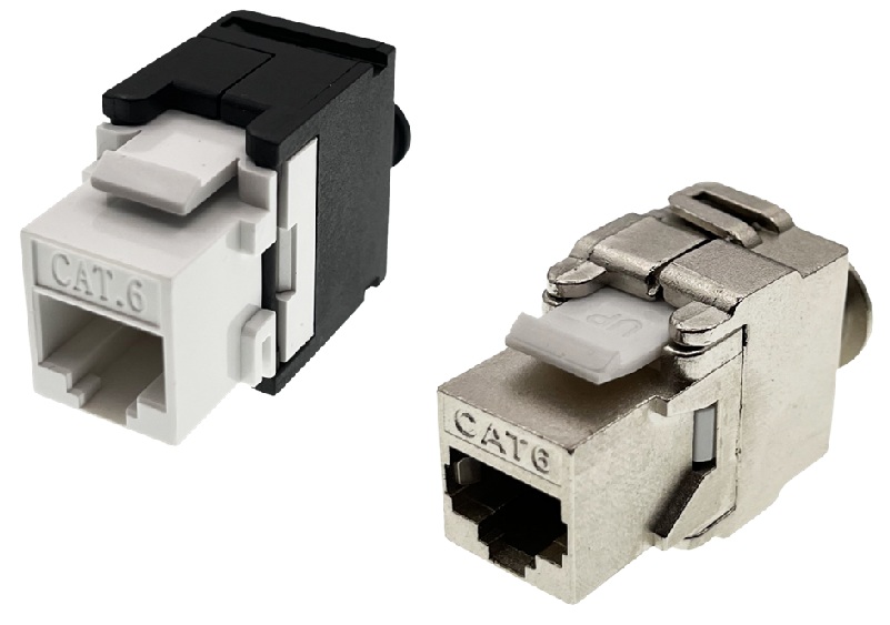 Gniazda RJ45 typu keystone