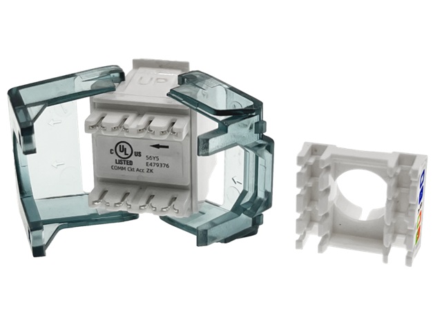 Moduł keystone RJ45 beznarzędziowy UTP kat.6 ALANTEC Plus - badanie jakości INTERTEK (USA) - PODWYŻSZONE PARAMETRY TRANSMISYJNE