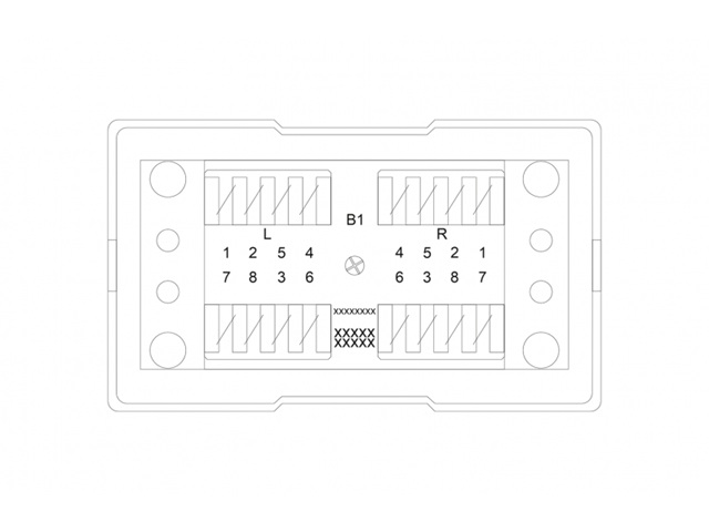 Box połączeniowy LSA STP kat.6, WTM09