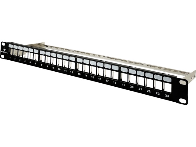 Panel krosowy pusty 24 porty z podporą PK020