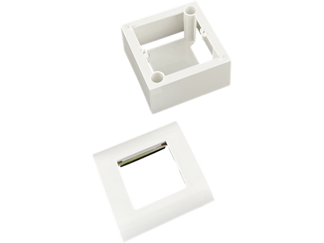 Obudowa kompletna 45x45 (puszka+support+ramka) - 2M, OS009