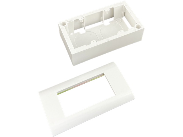 Obudowa kompletna 45x90 (puszka+support+ramka) - 4M,OS010
