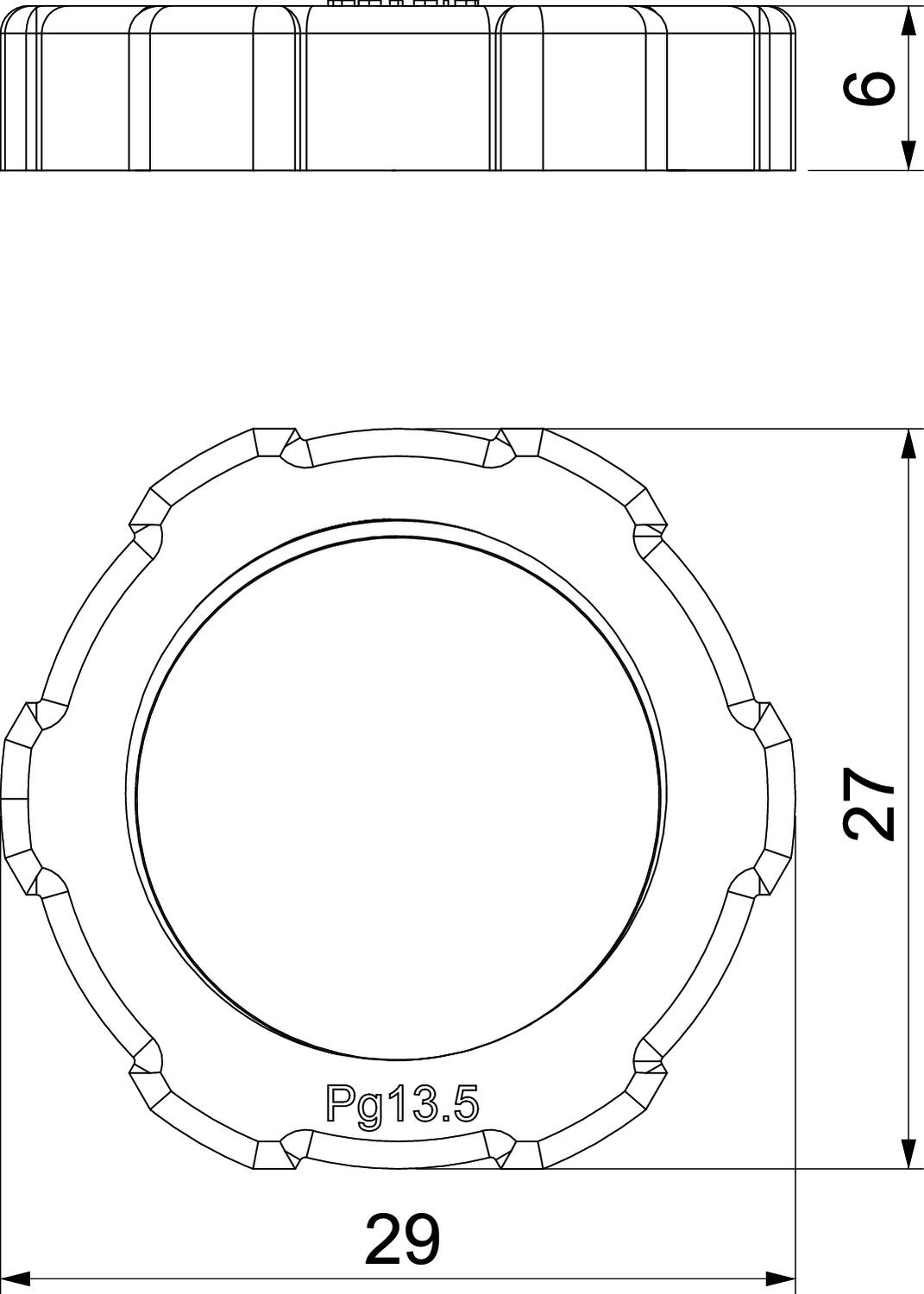 116 PG13.5, Kontrnakrętka, 2043130