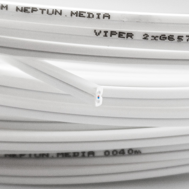 Cable drop indoor VIPER 4J biały, kolorystyka DIN