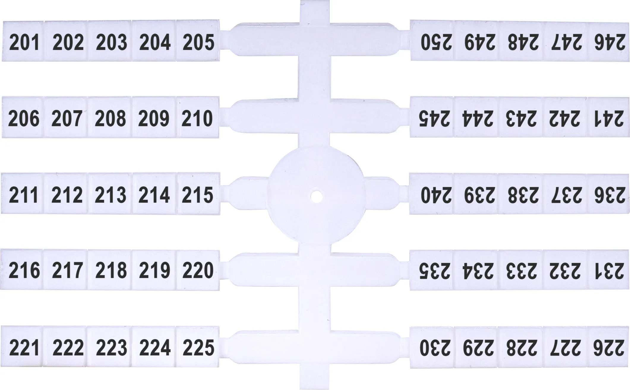 Oznacznik elastyczny (4 x 50 szt.) 201-250 (EO3)