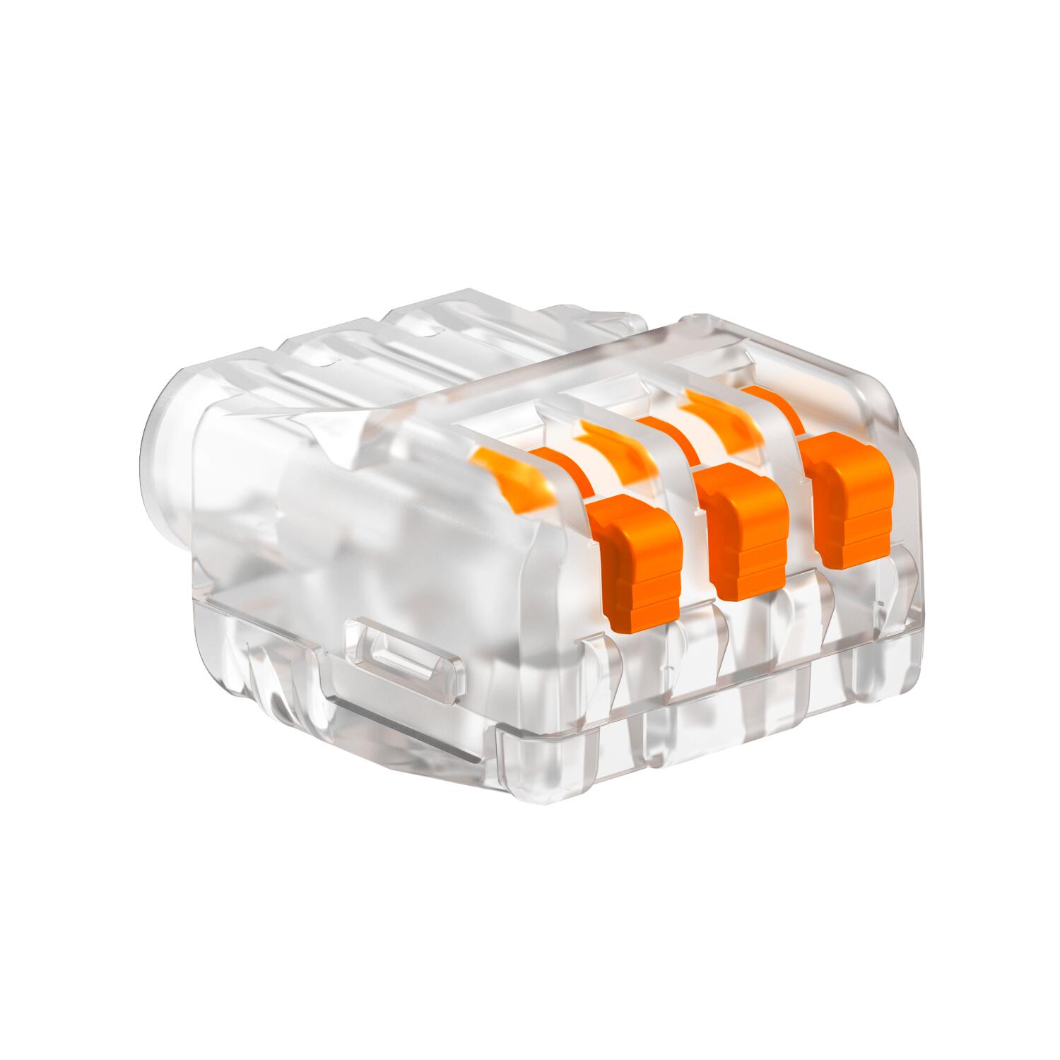 Szybkozłączka 3-torowa 0,2-2,5mm2 450V 24A bezhalogenowa transparentna 61 325 FL, 2054454