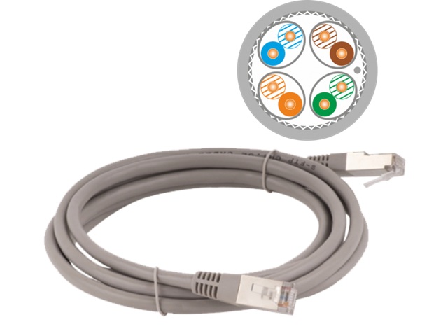 Patch-cord S/FTP kat.6A LSOH 7.0m szary ALANTEC KKS6ASZA7.0