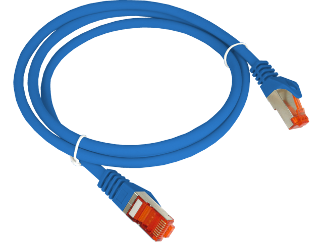 Patch-cord S/FTP kat.6A LSOH 1.0m niebieski ALANTEC KKS6ANIE1.0