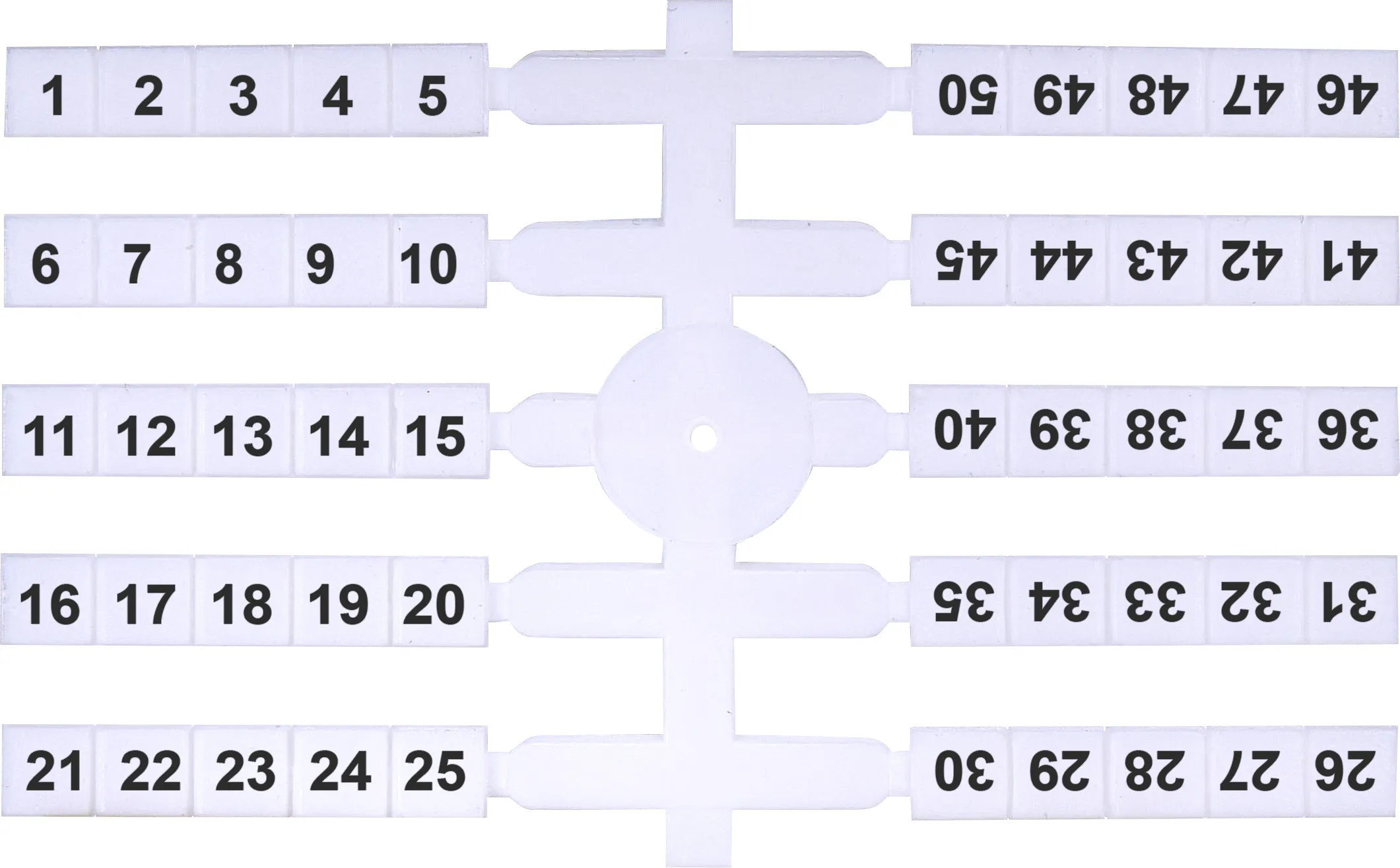 Oznacznik elastyczny (4 x 50 szt.) 1-50 (EO3)