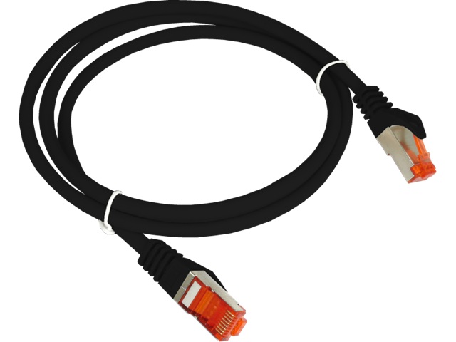 Patch-cord F/UTP kat.6 PVC 3.0m czarny ALANTEC, KKS6CZA3.0