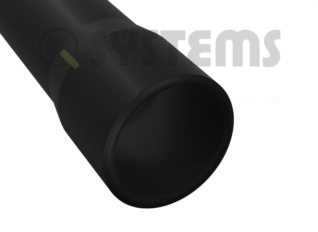 Rura gładkościenna na przestrzenie otwarte w odcinkach z kielichem śr. 50mm, dł. 3m, QRG UV 50 EKO