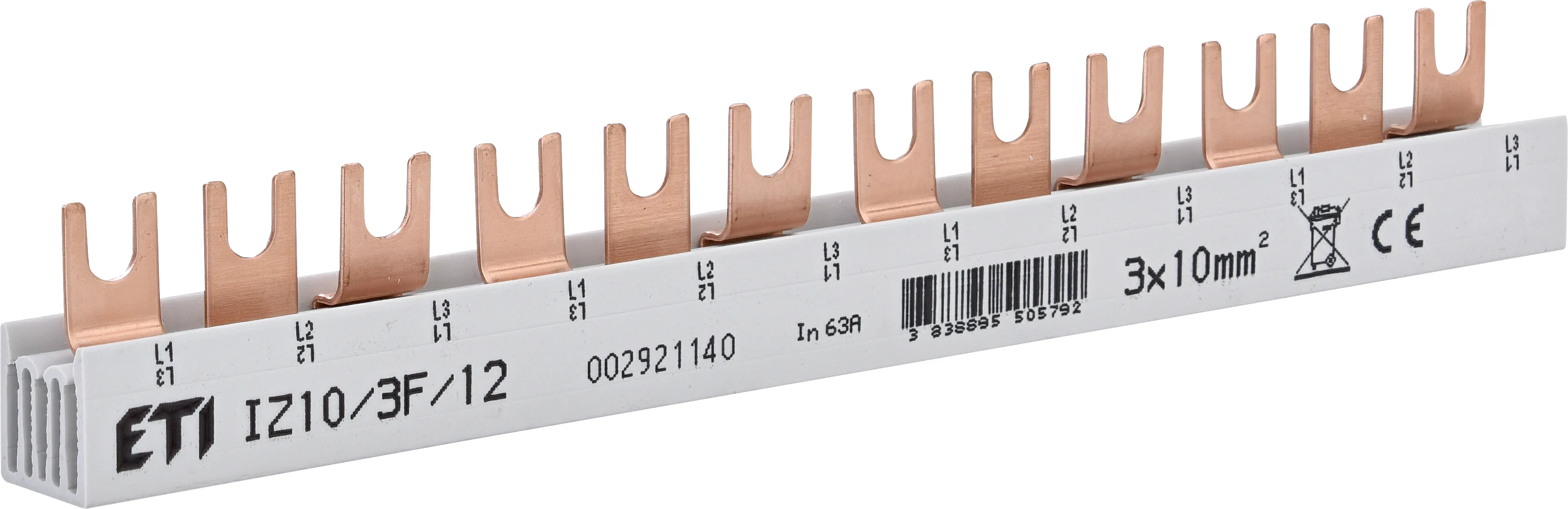 ETI Szyna łącz. IZ10/3F/12 3P 63A 12MOD