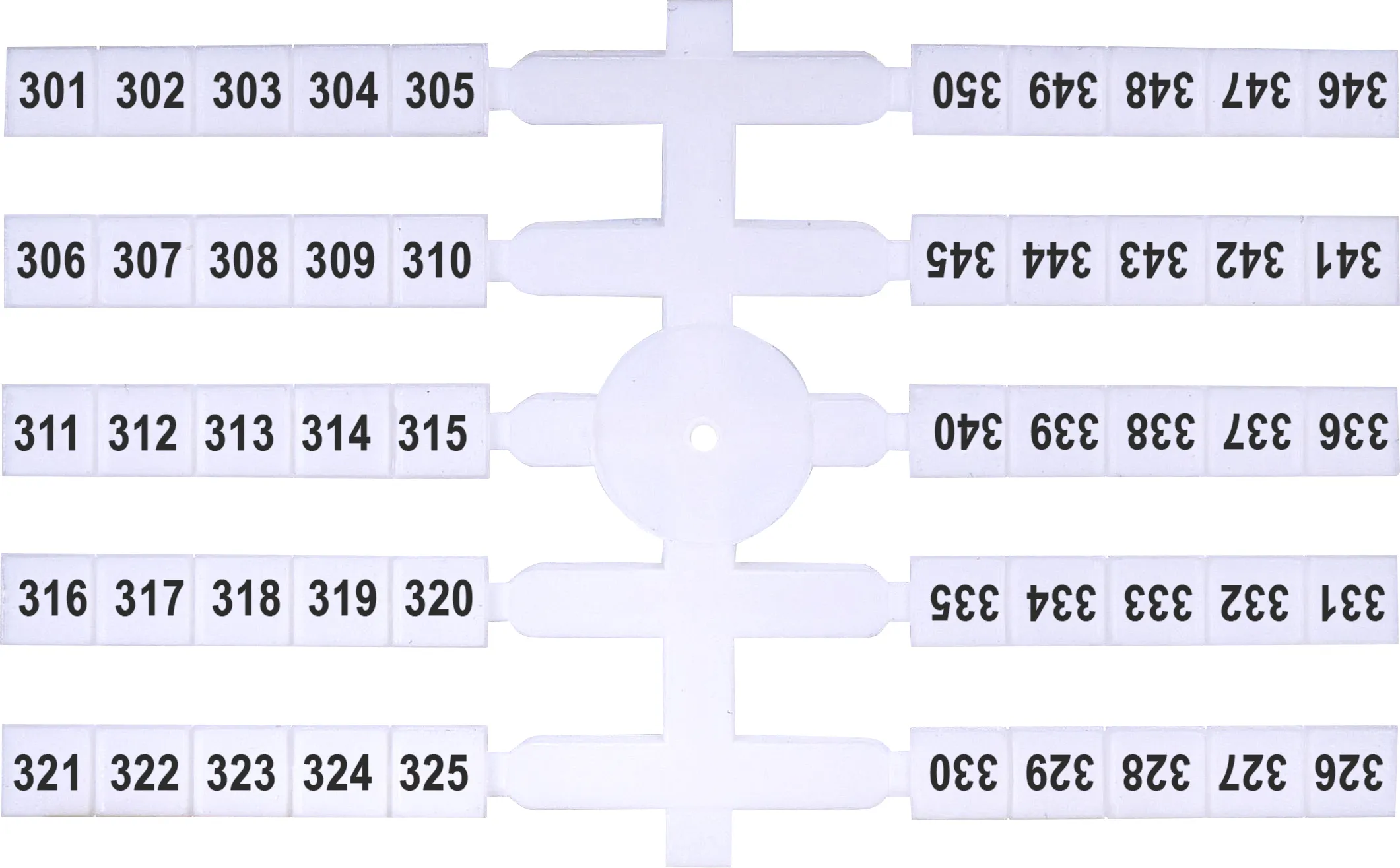 Oznacznik elastyczny (4 x 50 szt.) 301-350 (EO3)