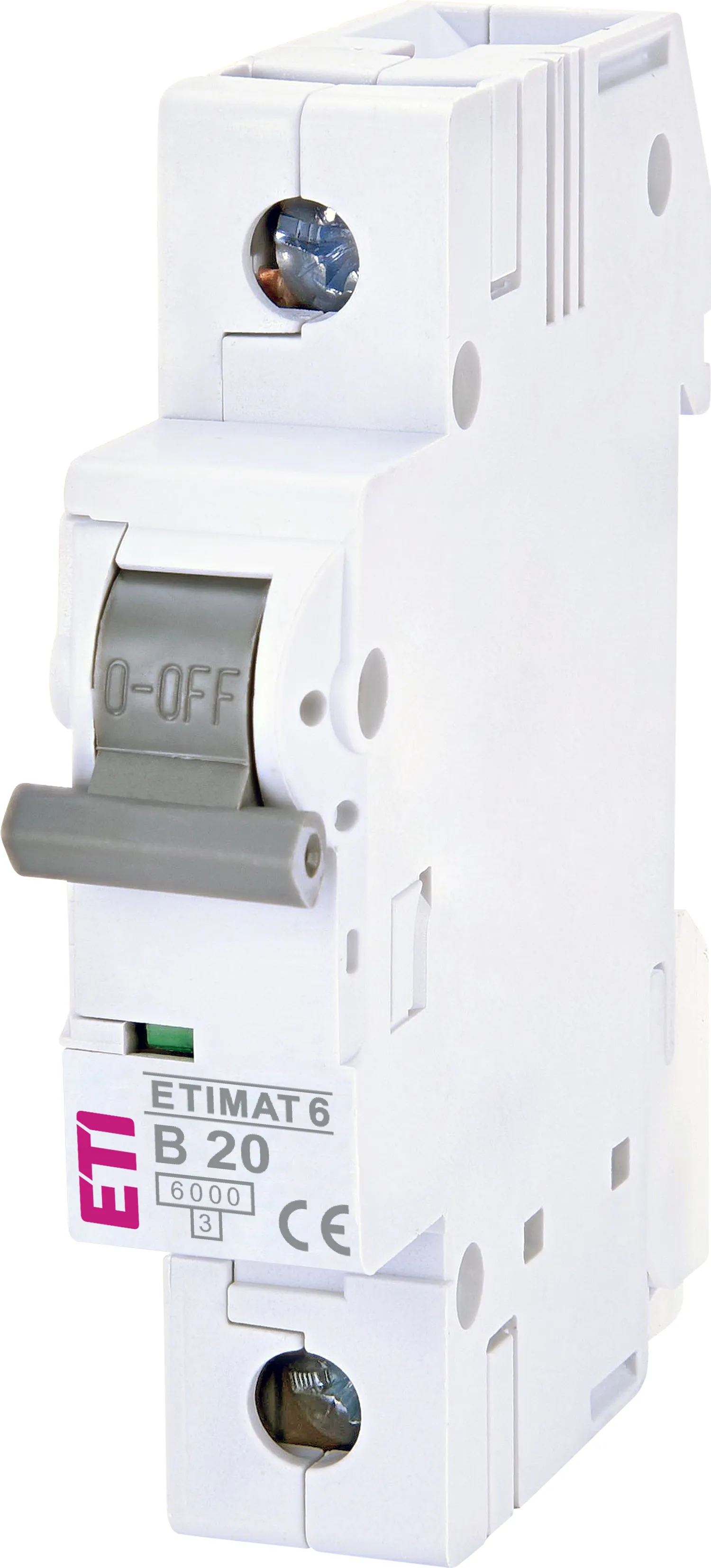 Wyłącznik nadprądowy 1P B 20A 6kA AC ETIMAT 6 002111517