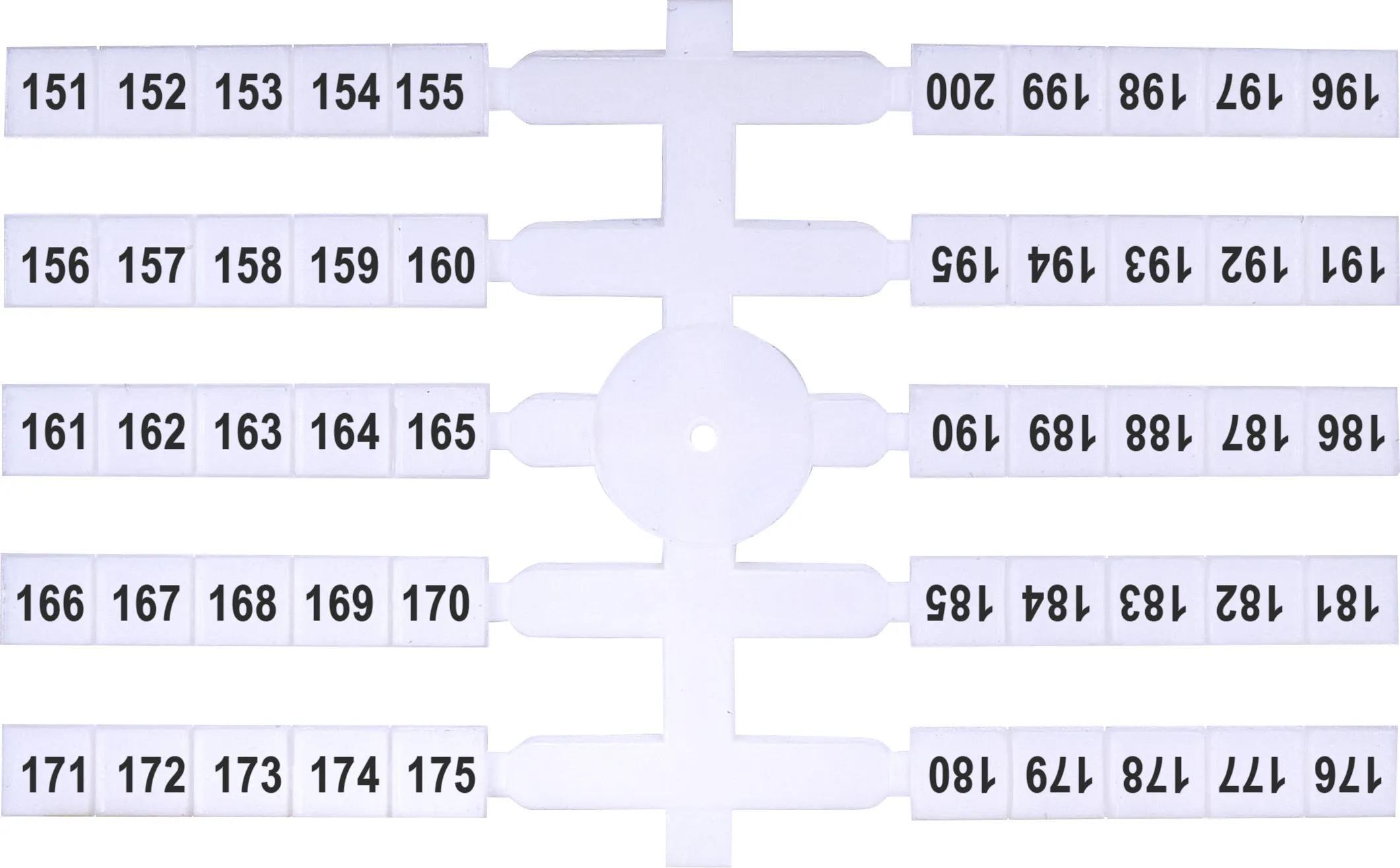 Oznacznik elastyczny (4 x 50 szt.) 151-200 (EO3)