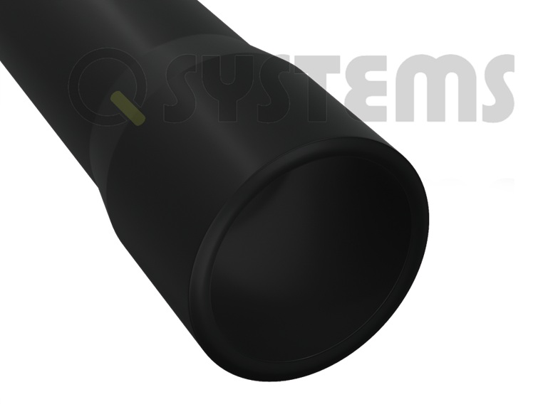 QRG UV 32 Rura gładkościenna na przestrzenie otwarte w odcinkach śr.32mm z kielichem 3m