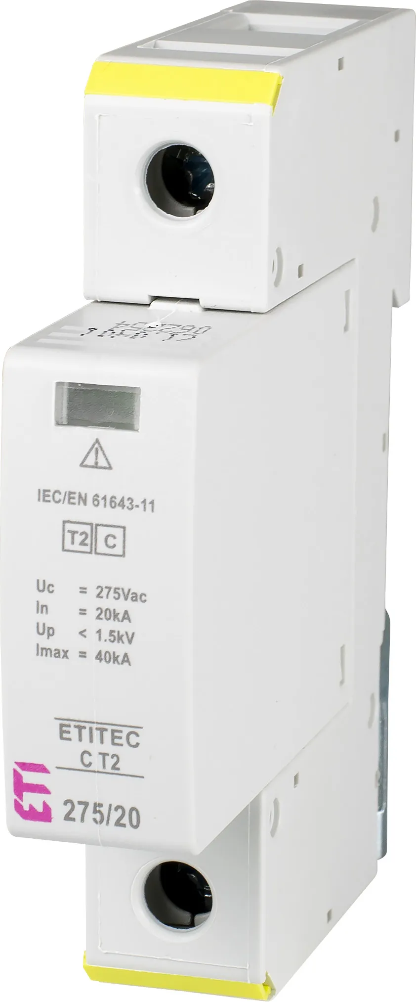 Ogranicznik przepięć C Typ 2 1P 20kA ETITEC C T2 275/20 1+0 002440393